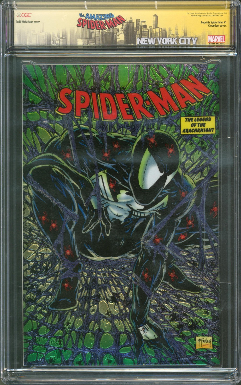 Marvel Collectible Classics: Spider-Man #2 CGC 9.9 1998 Todd McFarlane Signed