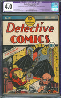 Detective Comics #29 CGC 4.0 D.C. 1939 Restored 1st Dr. Death & 2nd Batman Cover