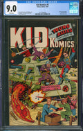 Kid Komics #5 CGC 9.0 Timely Comics 1944 White Pages Destroyer Story Hitler App