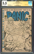 Panic #6 CGC 5.5 E.C. Comics 1954 Signed by Freddie E. Williams II TMNT Sketch
