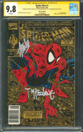 Spider-Man #1 CGC 9.8 Marvel Comics 1990 UPC Gold Edition Signed 3x Stan Lee