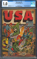 USA Comics #5 CGC 1.0 Timely 1942 Hitler, Mussolini, & Tojo Cover