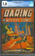 Daring Mystery Comics #1 CGC 1.8 Timely 1940 1st Appearance Fiery Mask