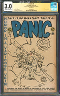Panic #6 CGC 3.0 E.C. Comics 1954 Signed by Skottie Young w/ Axe Girl Sketch
