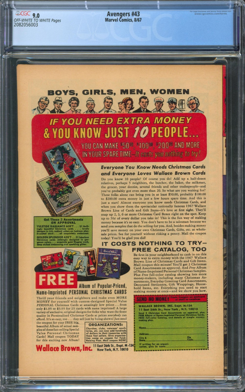 Avengers #43 CGC 9.0 Marvel Comics 1967 1st Appearance of the Red Guardian