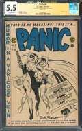 Panic #6 CGC 5.5 E.C. Comics 1954 Signed by Rick Burchett w/ Harley Quinn Sketch