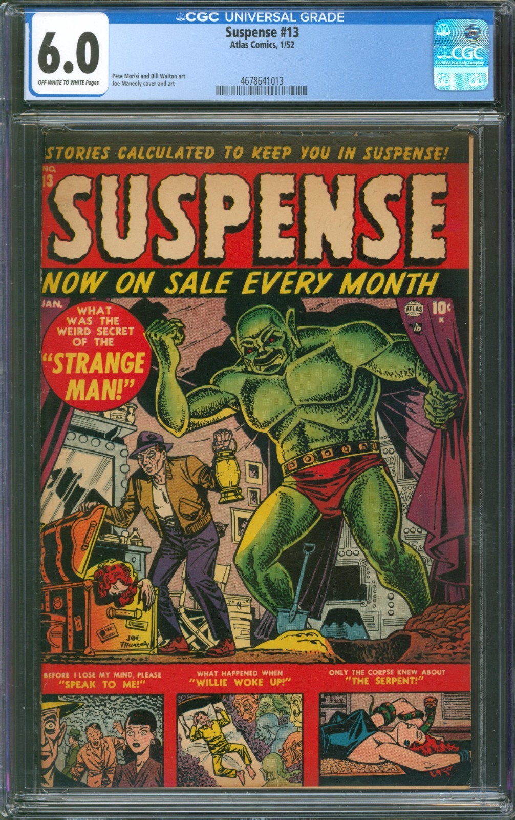 Suspense #13 CGC 6.0 Atlas Comics 1952 Pre-Code Horror