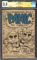 Panic #6 CGC 2.5 E.C. Comics 1954 Signed by Evan Dorkin w/ Milk & Cheese Sketch